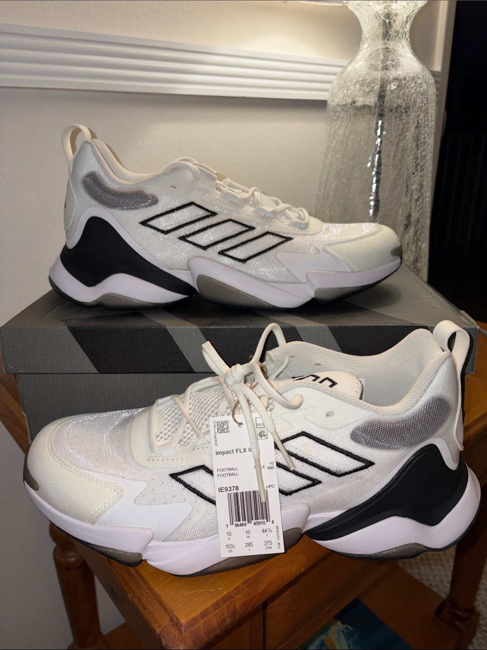 adidas White and Black Men's Mid-Top Sneakers